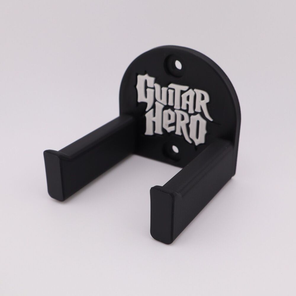 3D Printed - Universal Wall Mount Bracket for Guitar Hero Video Game Controllers